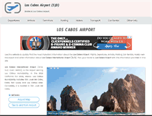 Tablet Screenshot of cabo-airport.com